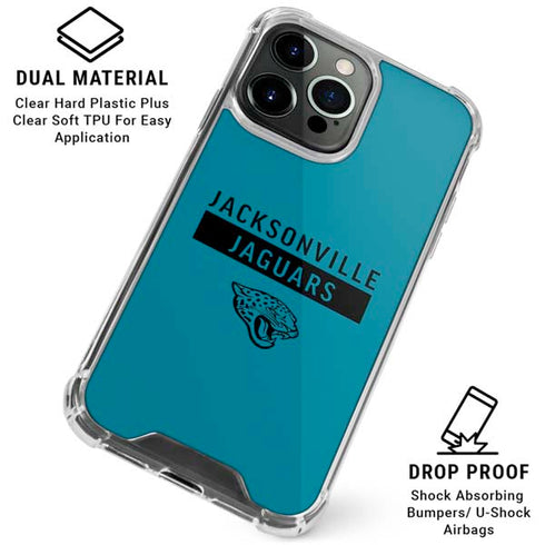 NFL Jacksonville Jaguars Teal Performance Series iPhone 16 Pro Clear Case