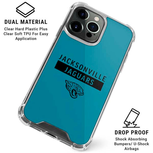 NFL Jacksonville Jaguars Teal Performance Series iPhone 16 Pro Max Clear Case