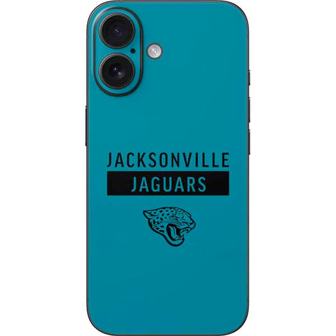 NFL Jacksonville Jaguars Teal Performance Series iPhone 16 Skin