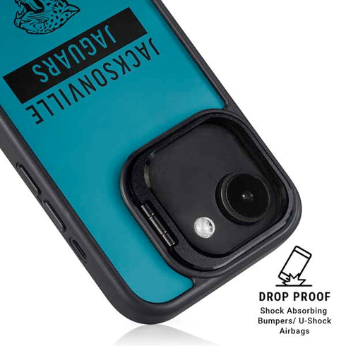 NFL Jacksonville Jaguars Teal Performance Series iPhone 16e Kickstand Case