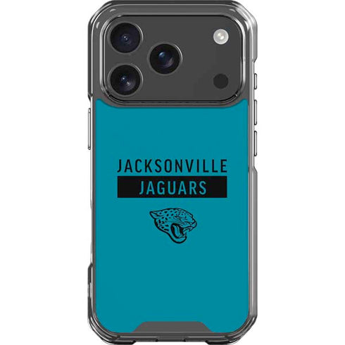 NFL Jacksonville Jaguars Teal Performance Series iPhone 18 Pro Clear Case