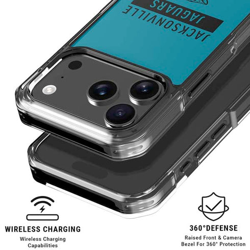NFL Jacksonville Jaguars Teal Performance Series iPhone 18 Pro Clear Case