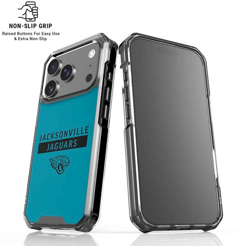 NFL Jacksonville Jaguars Teal Performance Series iPhone 18 Pro Clear Case
