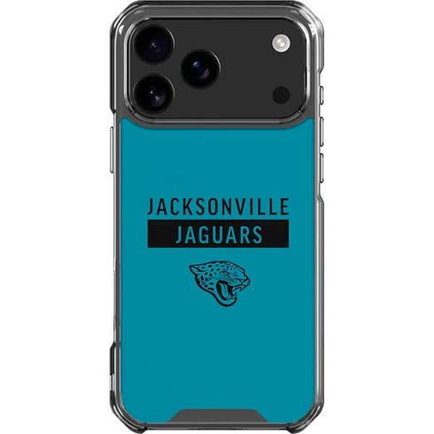 NFL Jacksonville Jaguars Teal Performance Series iPhone 18 Pro Max Clear Case