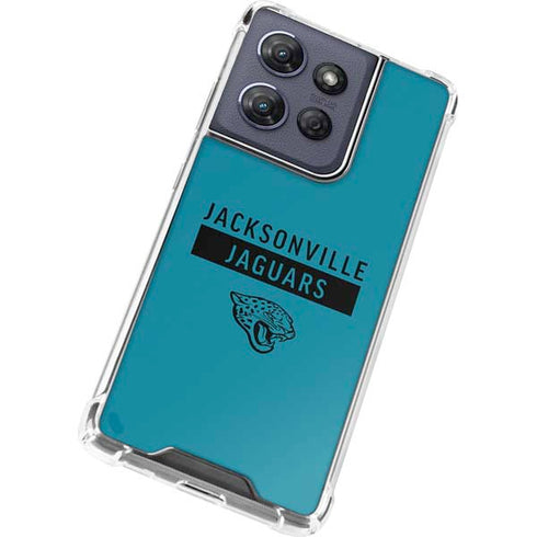 NFL Jacksonville Jaguars Teal Performance Series Moto G 5G (2025) Clear Case