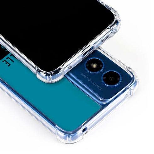 NFL Jacksonville Jaguars Teal Performance Series Moto G 5G (2024) Clear Case