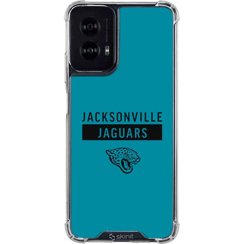 NFL Jacksonville Jaguars Teal Performance Series Moto G Power 5G (2024) Clear Case