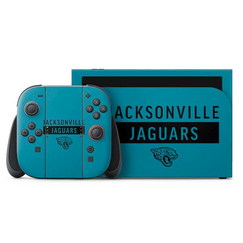 NFL Jacksonville Jaguars Teal Performance Series Nintendo Skins