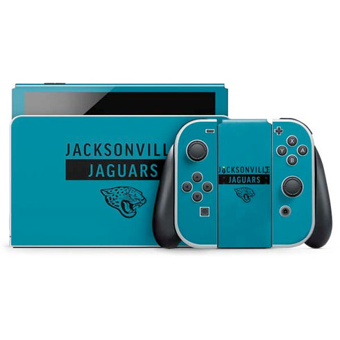 NFL Jacksonville Jaguars Teal Performance Series Nintendo Skins