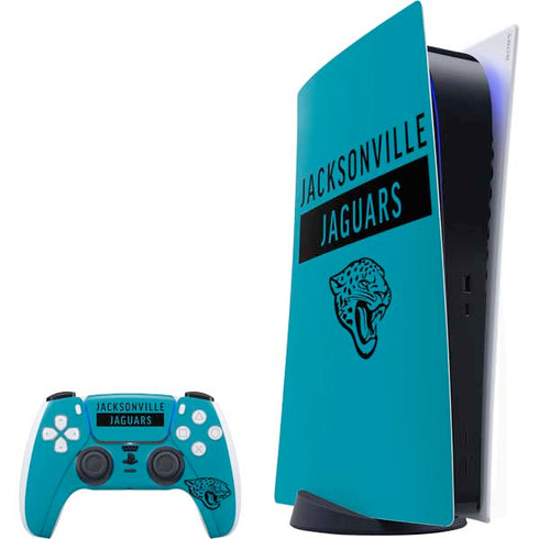 NFL Jacksonville Jaguars Teal Performance Series PlayStation PS5 Skins