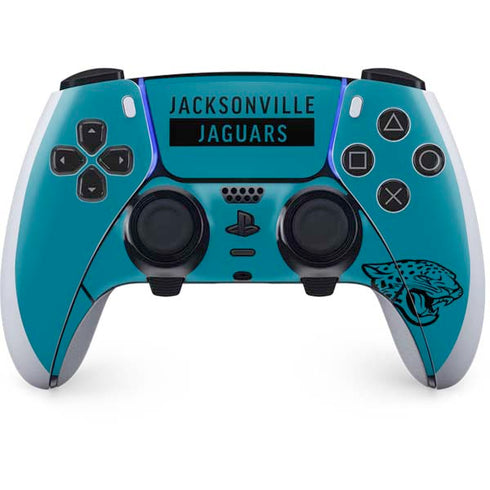 NFL Jacksonville Jaguars Teal Performance Series PS5 DualSense Edge Pro Controller Skin