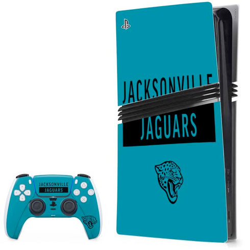 NFL Jacksonville Jaguars Teal Performance Series PS5 Pro Bundle Skin