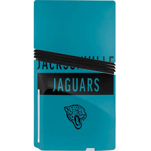 NFL Jacksonville Jaguars Teal Performance Series PS5 Pro Disk Bundle Skin
