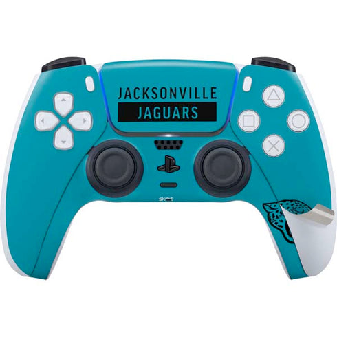 NFL Jacksonville Jaguars Teal Performance Series PS5 Pro Disk Bundle Skin