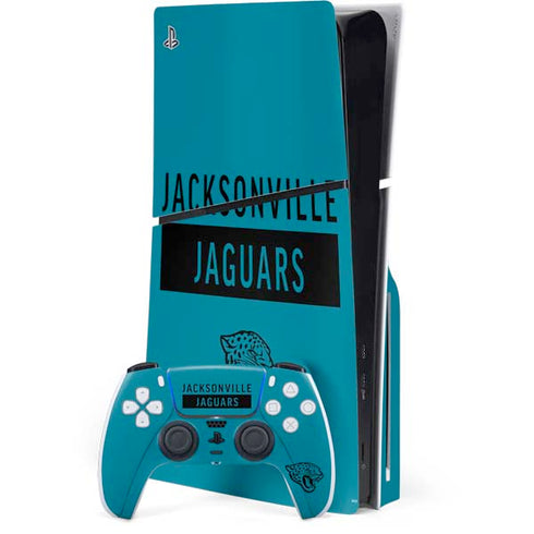 NFL Jacksonville Jaguars Teal Performance Series PlayStation PS5 Skins