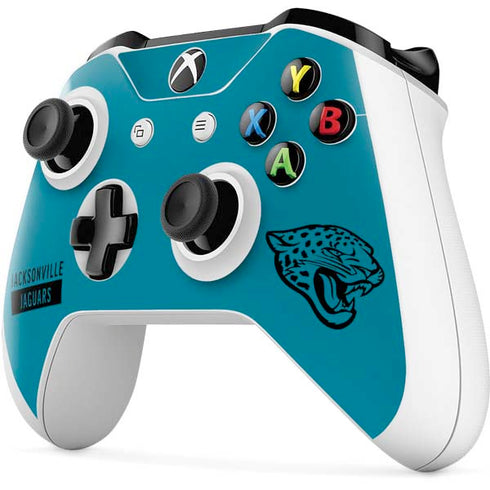 NFL Jacksonville Jaguars Teal Performance Series Xbox One S All-Digital Edition Bundle Skin