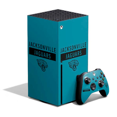 NFL Jacksonville Jaguars Teal Performance Series Xbox Series X Skins