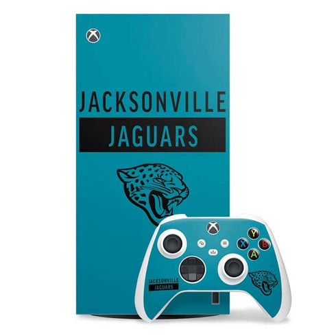 NFL Jacksonville Jaguars Teal Performance Series Xbox Series X Skins