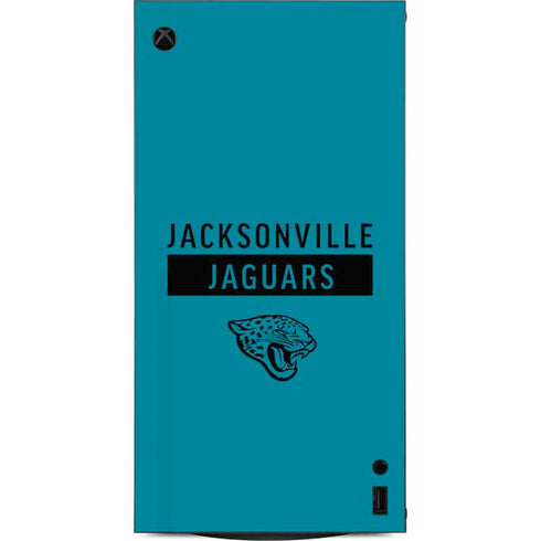 NFL Jacksonville Jaguars Teal Performance Series XBox Series X Digital Edition Console Skin