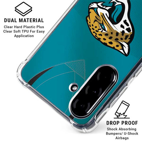 NFL Jacksonville Jaguars Team Jersey Galaxy A36 5G Clear Case
