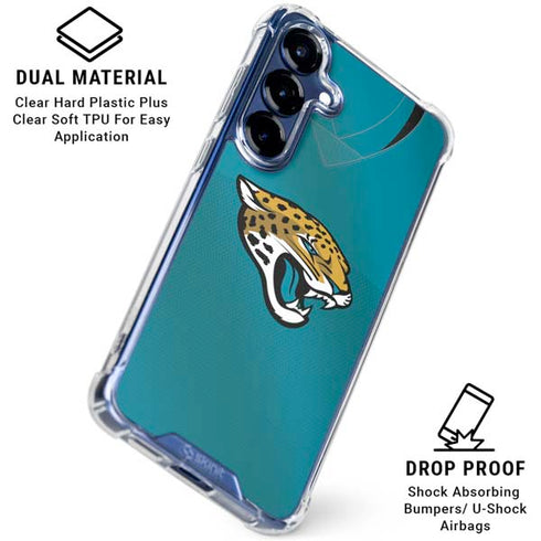 NFL Jacksonville Jaguars Team Jersey Galaxy S25 Clear Case