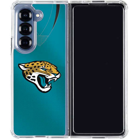 NFL Jacksonville Jaguars Team Jersey Galaxy Z Fold6 Clear Case