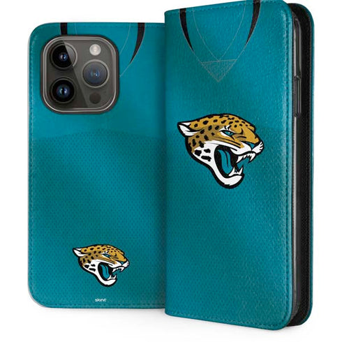 NFL Jacksonville Jaguars Team Jersey iPhone 15 Pro Folio Case