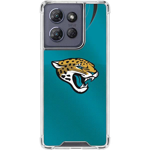NFL Jacksonville Jaguars Team Jersey Moto G 5G (2025) Clear Case