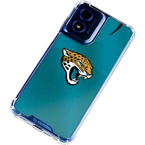 NFL Jacksonville Jaguars Team Jersey Moto G 5G (2024) Clear Case