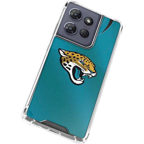 NFL Jacksonville Jaguars Team Jersey Moto G Play 5G (2025) Clear Case