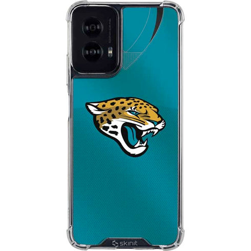 NFL Jacksonville Jaguars Team Jersey Moto G Power 5G (2024) Clear Case