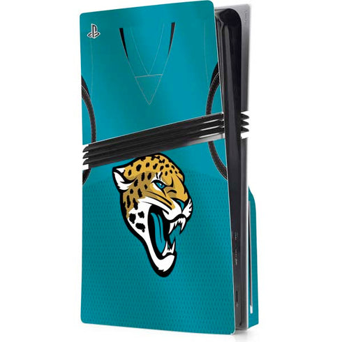 NFL Jacksonville Jaguars Team Jersey PS5 Pro Disk Console Skin