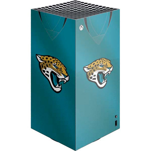 NFL Jacksonville Jaguars Team Jersey XBox Series X Digital Edition Console Skin