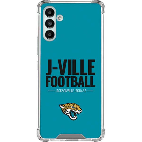 NFL Jacksonville Jaguars Team Motto Galaxy A13 5G Clear Case