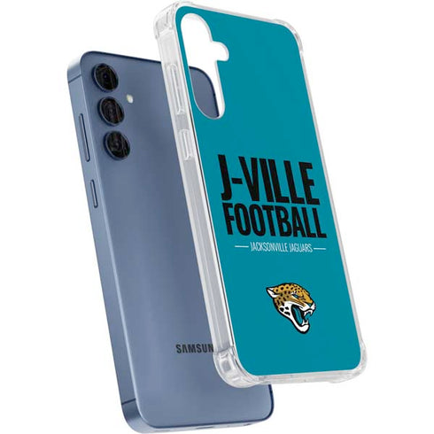 NFL Jacksonville Jaguars Team Motto Galaxy A35 5G Clear Case