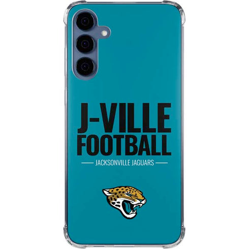 NFL Jacksonville Jaguars Team Motto Galaxy A55 5G Clear Case