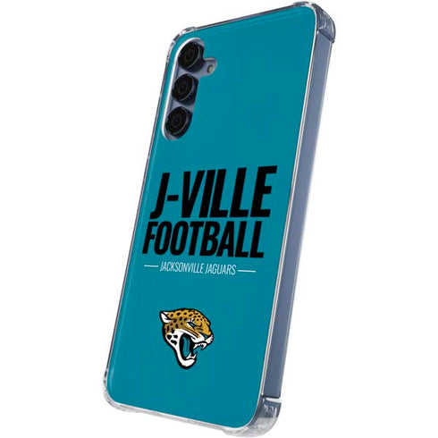 NFL Jacksonville Jaguars Team Motto Galaxy A55 5G Clear Case