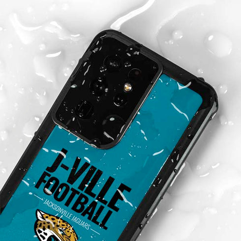 NFL Jacksonville Jaguars Team Motto Galaxy S24 Ultra Waterproof Case