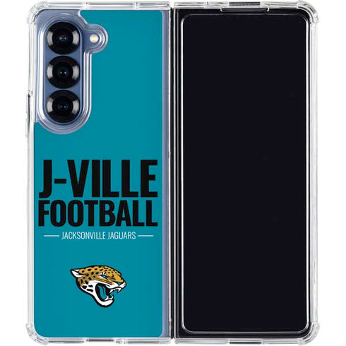 NFL Jacksonville Jaguars Team Motto Galaxy Z Fold6 Clear Case
