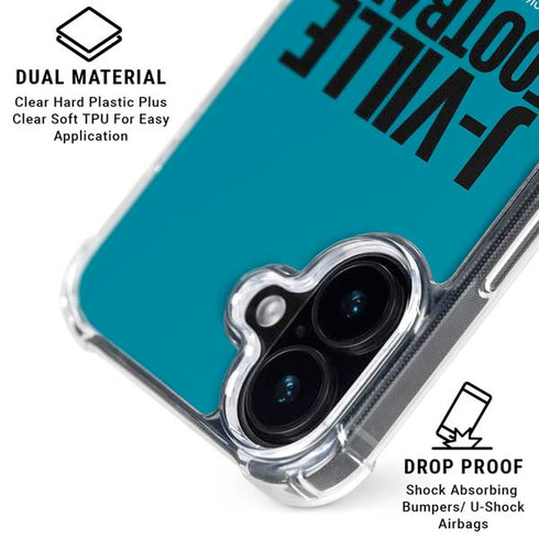 NFL Jacksonville Jaguars Team Motto iPhone 16 Clear Case