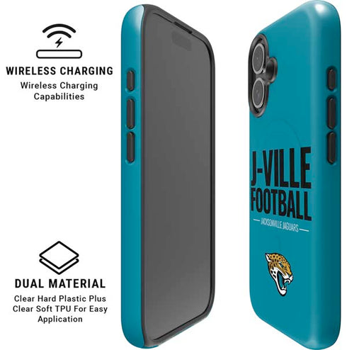 NFL Jacksonville Jaguars Team Motto iPhone 16 Magsafe Impact Case