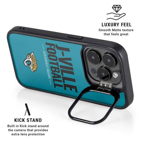 NFL Jacksonville Jaguars Team Motto iPhone 16 Pro Max Kickstand Case