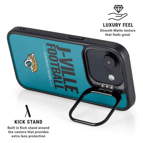 NFL Jacksonville Jaguars Team Motto iPhone 16e Kickstand Case