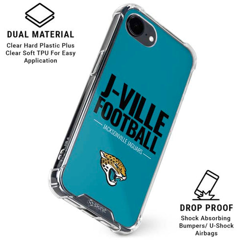 NFL Jacksonville Jaguars Team Motto iPhone 16e Clear Case