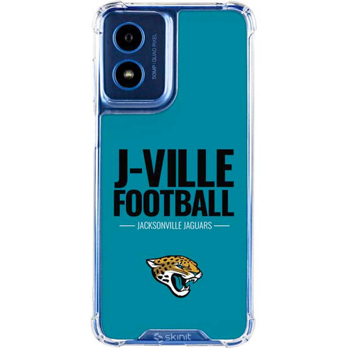 NFL Jacksonville Jaguars Team Motto Moto G 5G (2024) Clear Case