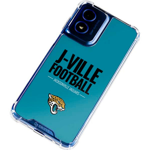 NFL Jacksonville Jaguars Team Motto Moto G 5G (2024) Clear Case