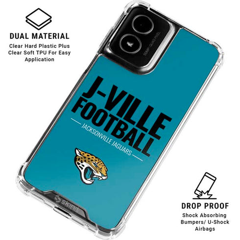 NFL Jacksonville Jaguars Team Motto Moto G Power 5G (2024) Clear Case