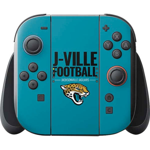 NFL Jacksonville Jaguars Team Motto Nintendo Switch 2 (2025) with Joy-Con Skin