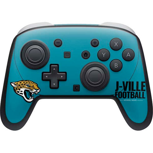 NFL Jacksonville Jaguars Team Motto Nintendo Switch 2 (2025) Pro Controller Skin