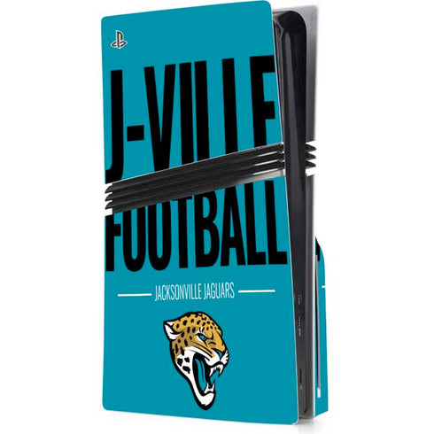 NFL Jacksonville Jaguars Team Motto PS5 Pro Disk Console Skin